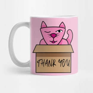 Thank you from a pink cute cat Mug